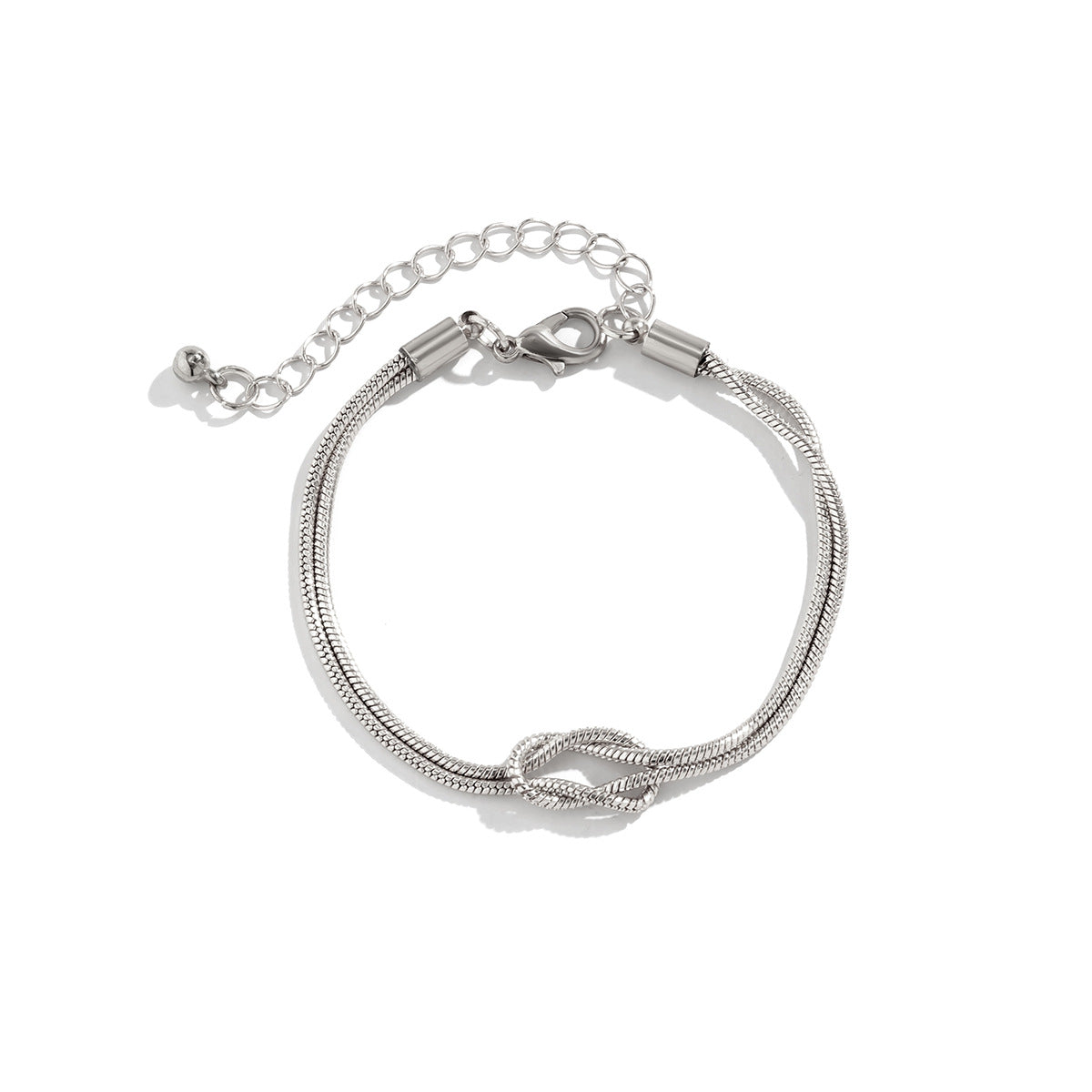 European and American Cross-border Jewelry Modern Twist Snake Chain Necklace with Tassel Pendant