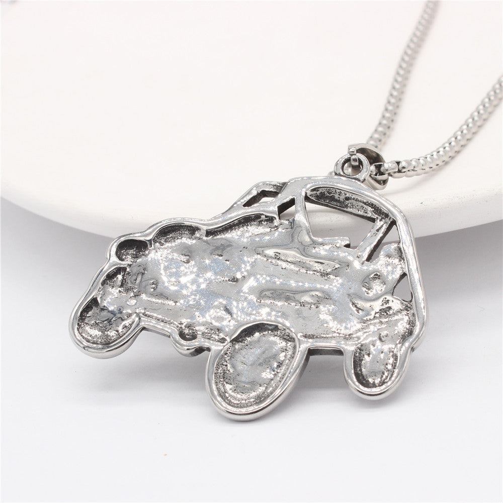 Planderful Titanium Steel Pendant Unisex Retro Off Road Vehicle Personalized Jewelry For Men And Women
