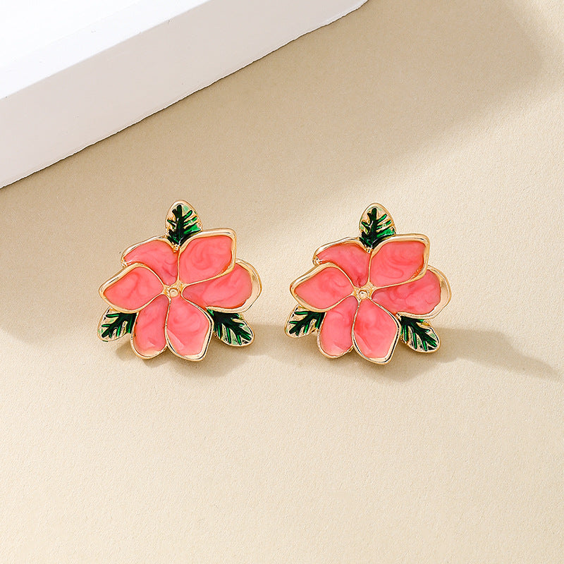 Planderful Vienna Verve Earrings – Chic Temperament Fresh Metal Design