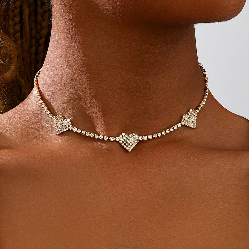 Planderful Vienna Verve Necklace – Elegant Metal Flash Zircon Design