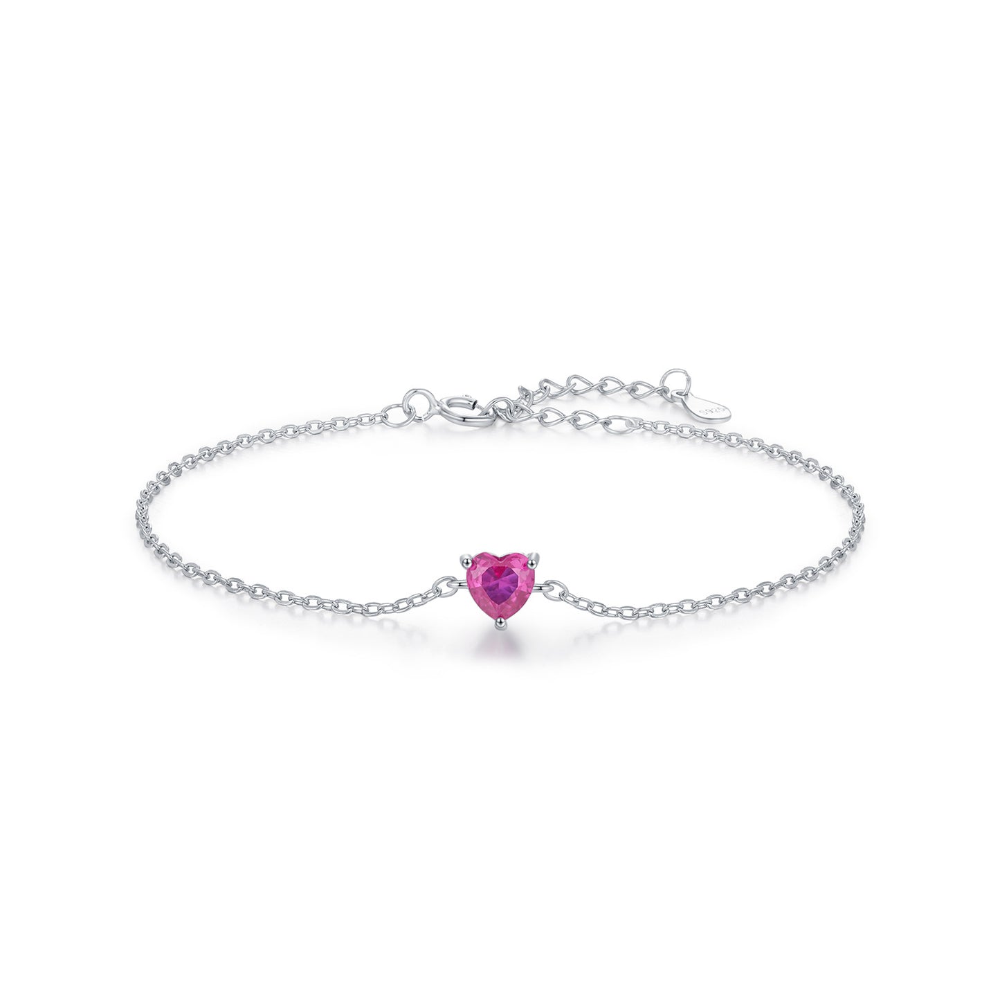 Planderful Everyday Genie Bracelet – Elegant Rose Red Heart Design
