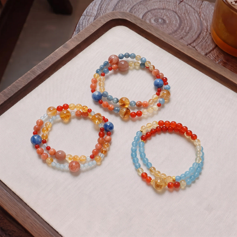 Aquamarine Crystal Bracelet