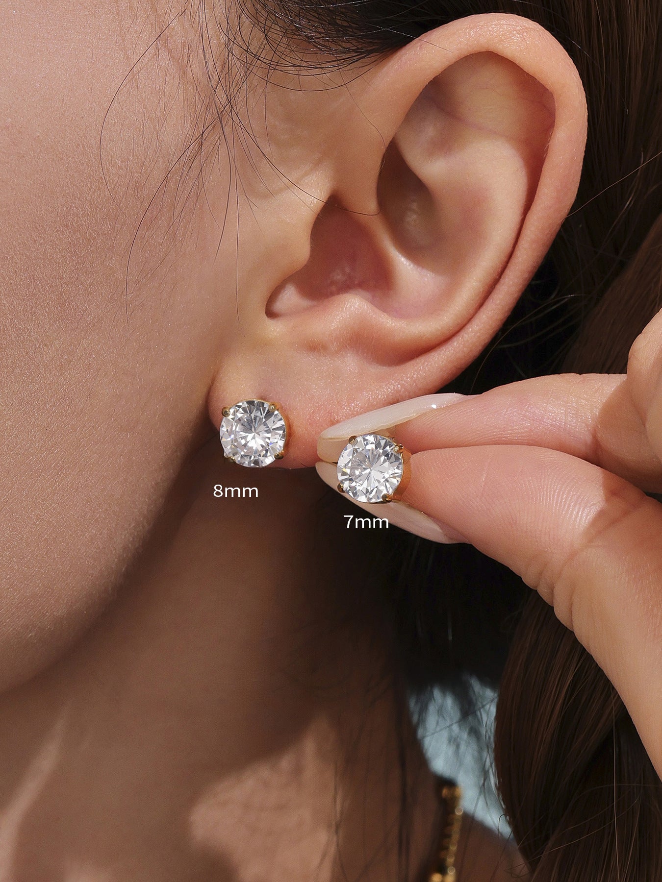 Planderful Super Flash 5A Zircon Stud Earrings For Women