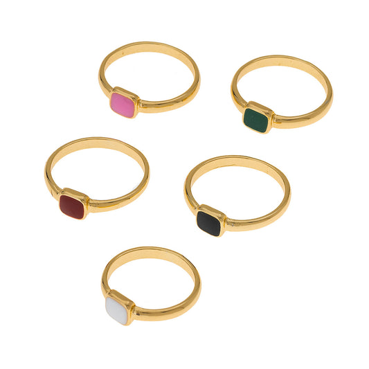 Elegant Vintage Dopamine Drip Ring Set for Women