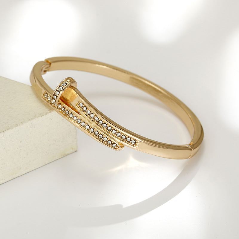 Luxury Vienna Verve Titanium Cross Bracelet for Couples