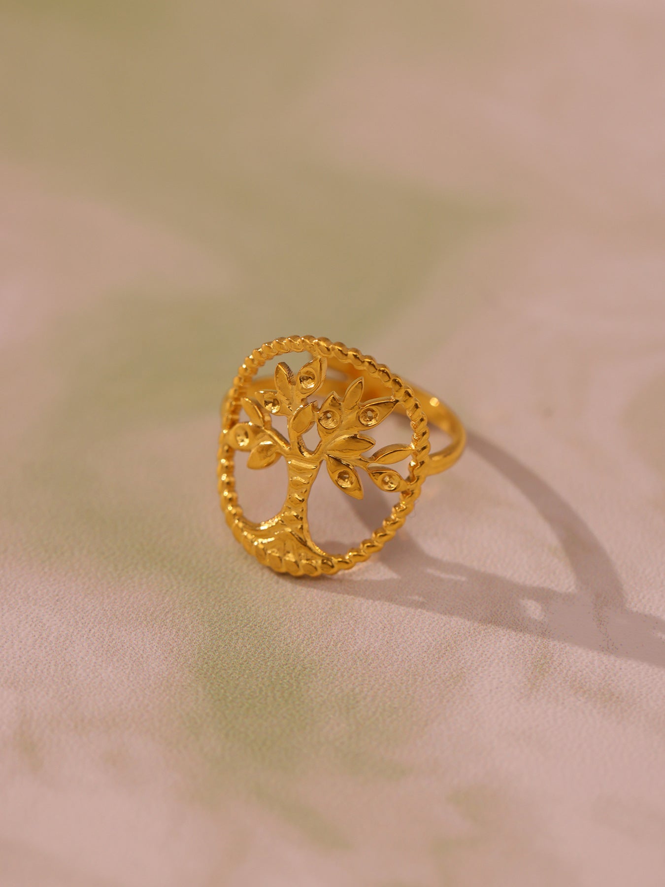 Planderful Geometric Stylish Ring 18K Gold Plated For Women