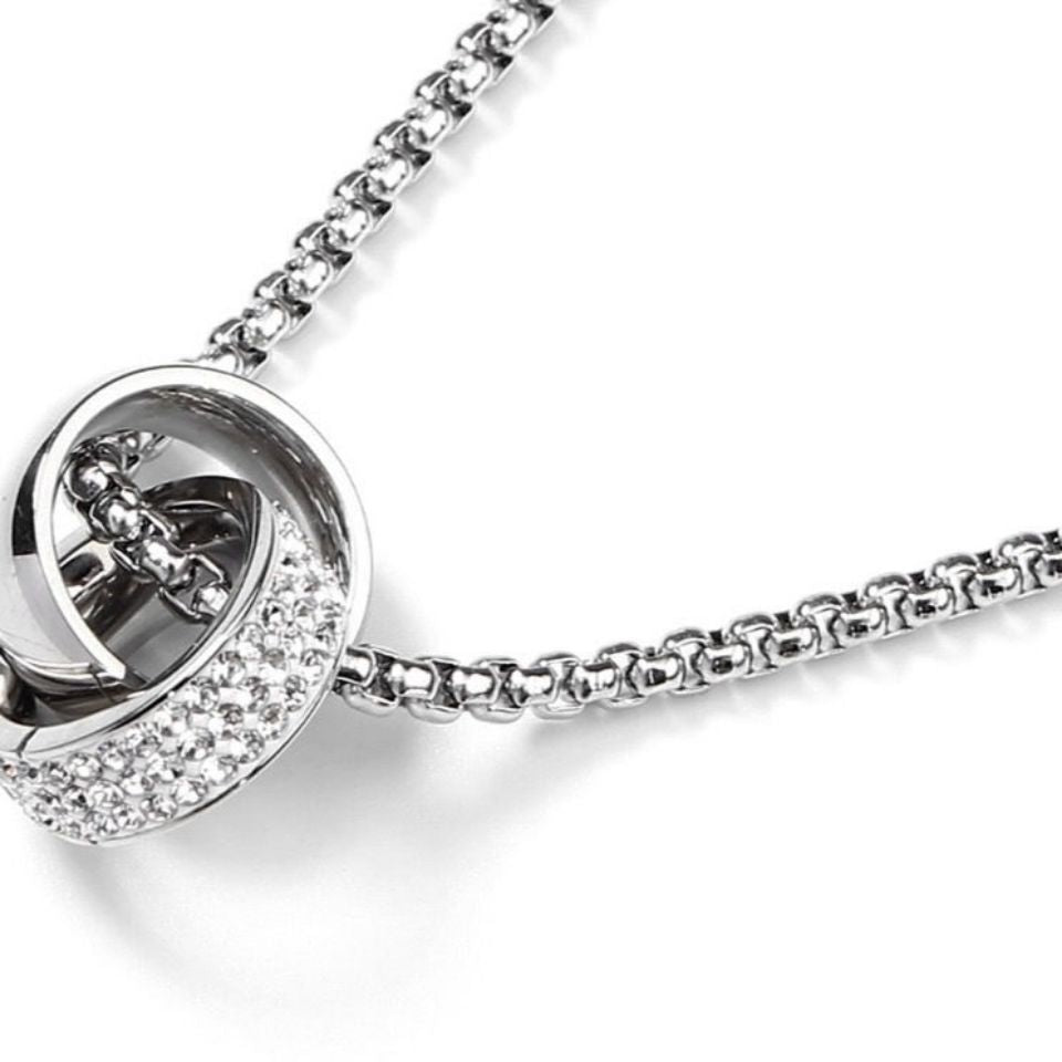 Zircon Pendant For Unisex Stylish Minimalist Steel Jewelry Planderful Everyday Genie Collection