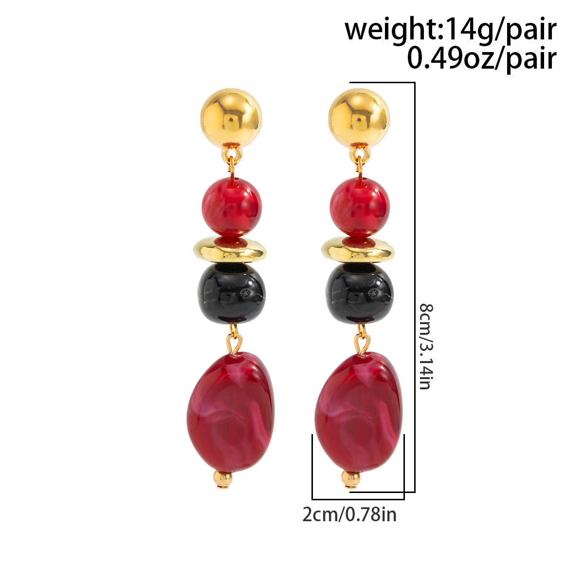 Planderful Vienna Verve Turquoise Fringe Stud Earrings For Women Ethnic Boho Statement Jewelry