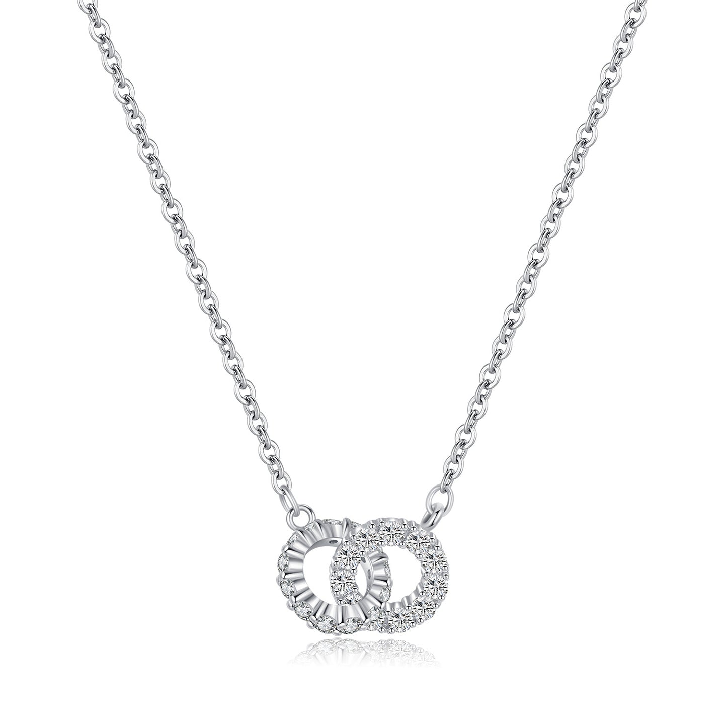 Planderful Everyday Genie Necklace – Exquisite Sterling Silver with Shiny Zircon
