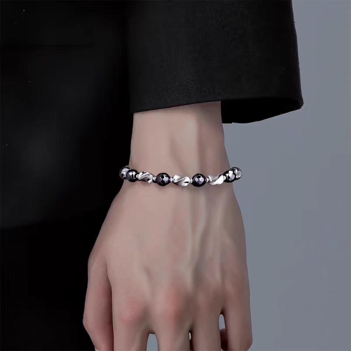 Planderful Jewelry Titanium Stainless Steel Mens Bracelet Fade Resistant Everyday Accessory For Modern Style