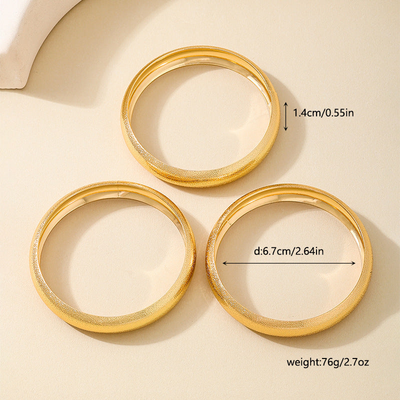 Planderful Vienna Verve Bracelet Set – Elegant Matte Texture Design