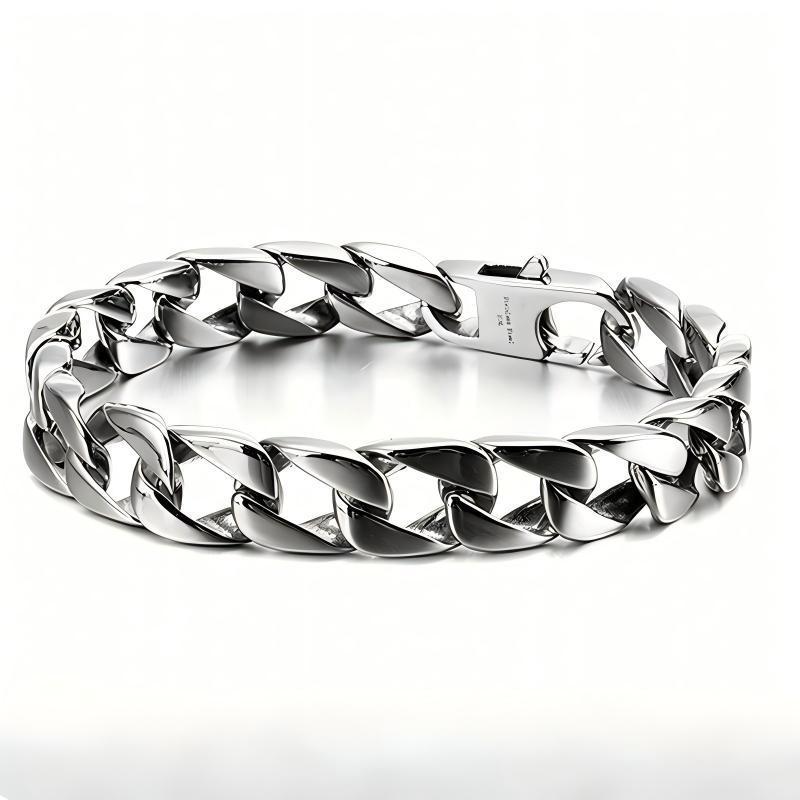 Bare Body 11mm Cuban Bracelet Casting Chain Stainless Steel Men's