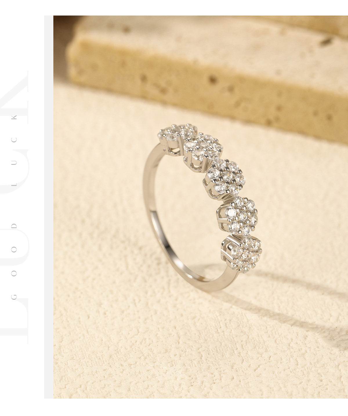 925 Sterling Silver Floral Jewelry Set