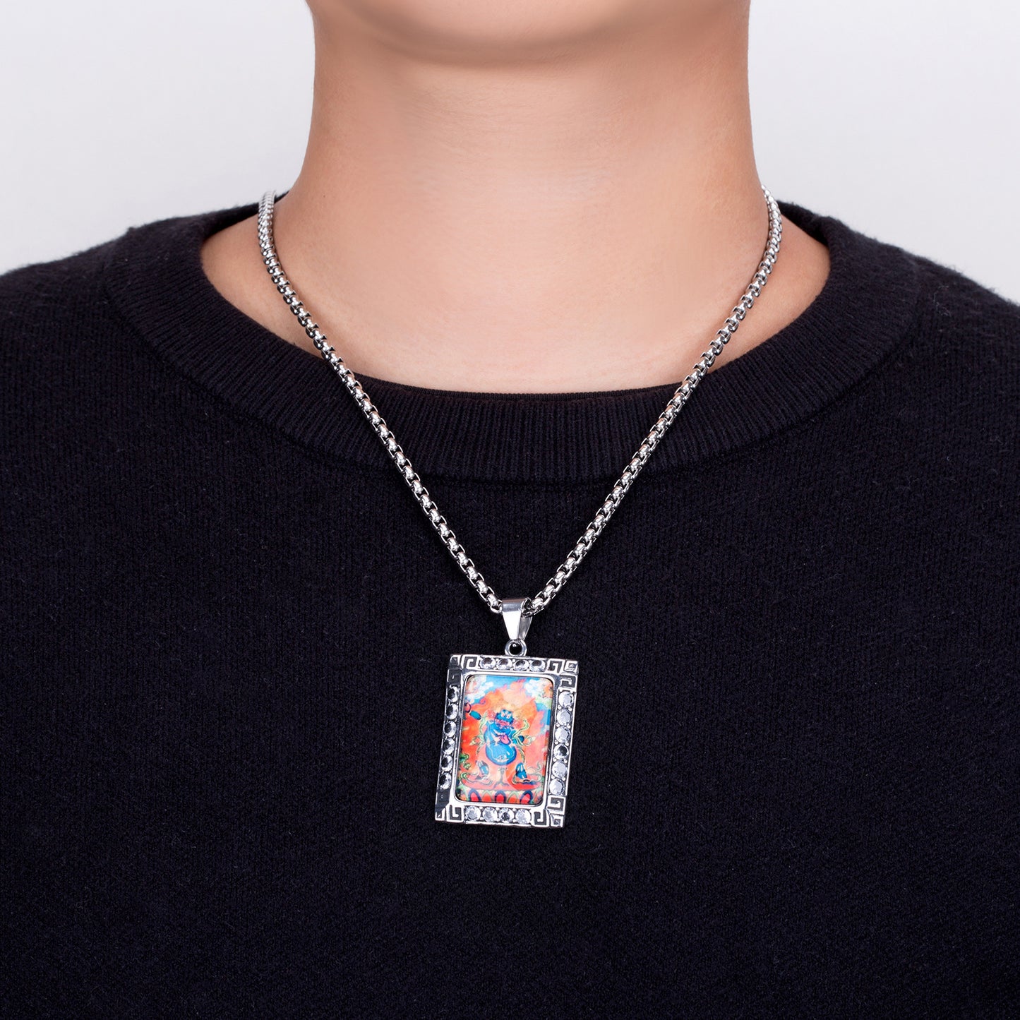 Steel Necklace - Vintage Zodiac Pendant