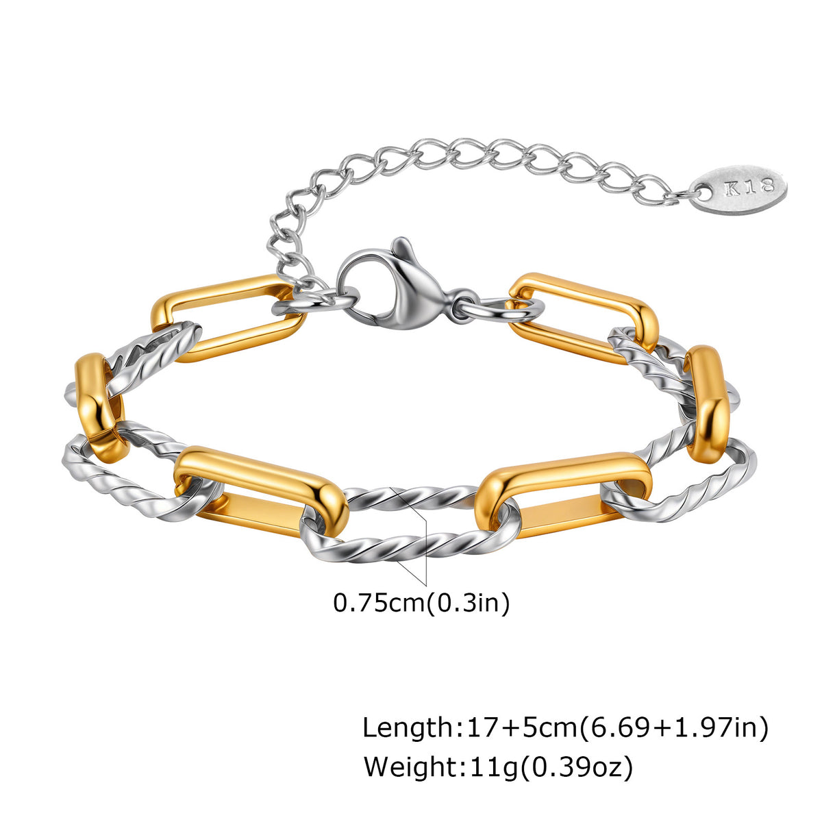 Simple And Stylish Personalized Stainless Steel Bracelet
