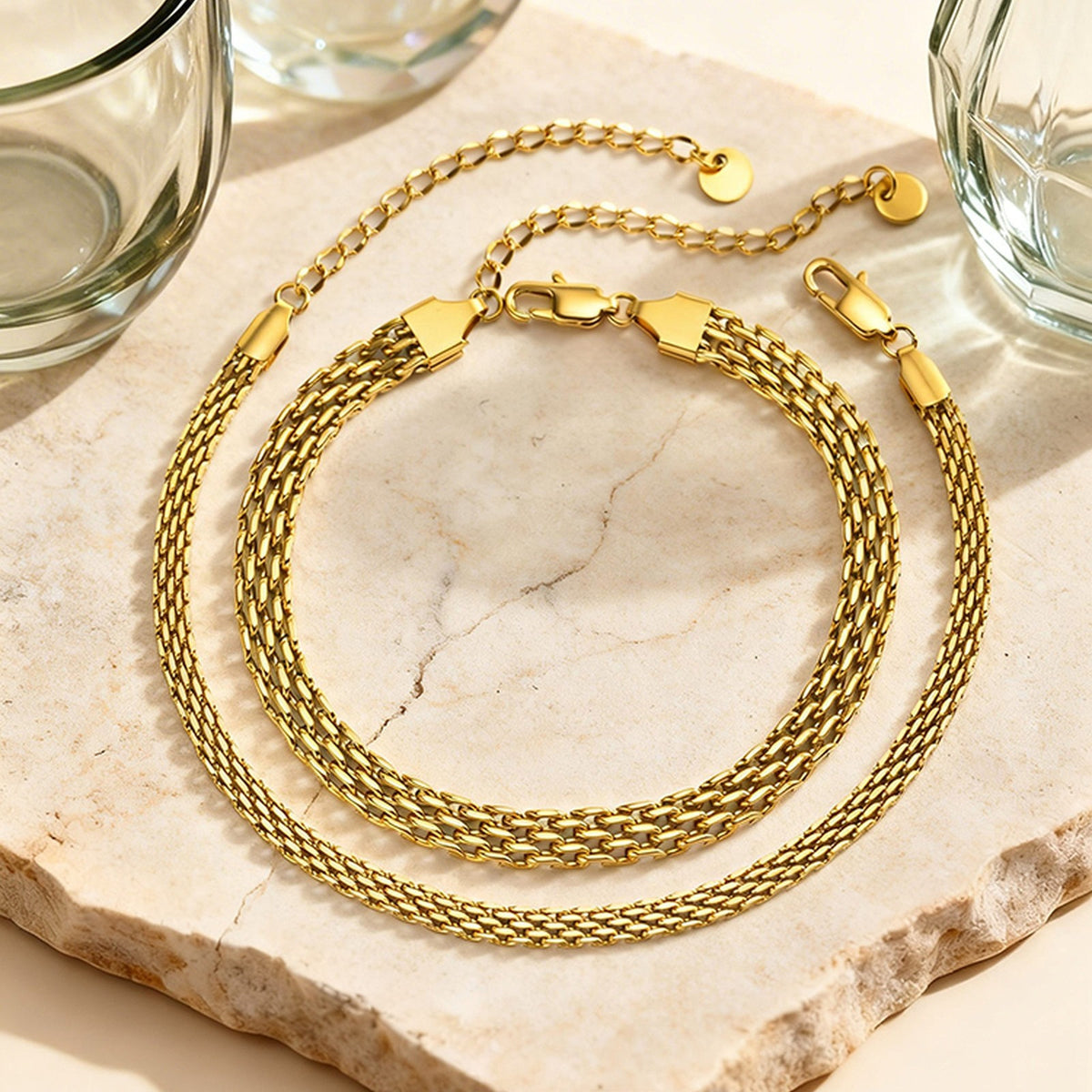 Vintage Stainless Steel Anklet