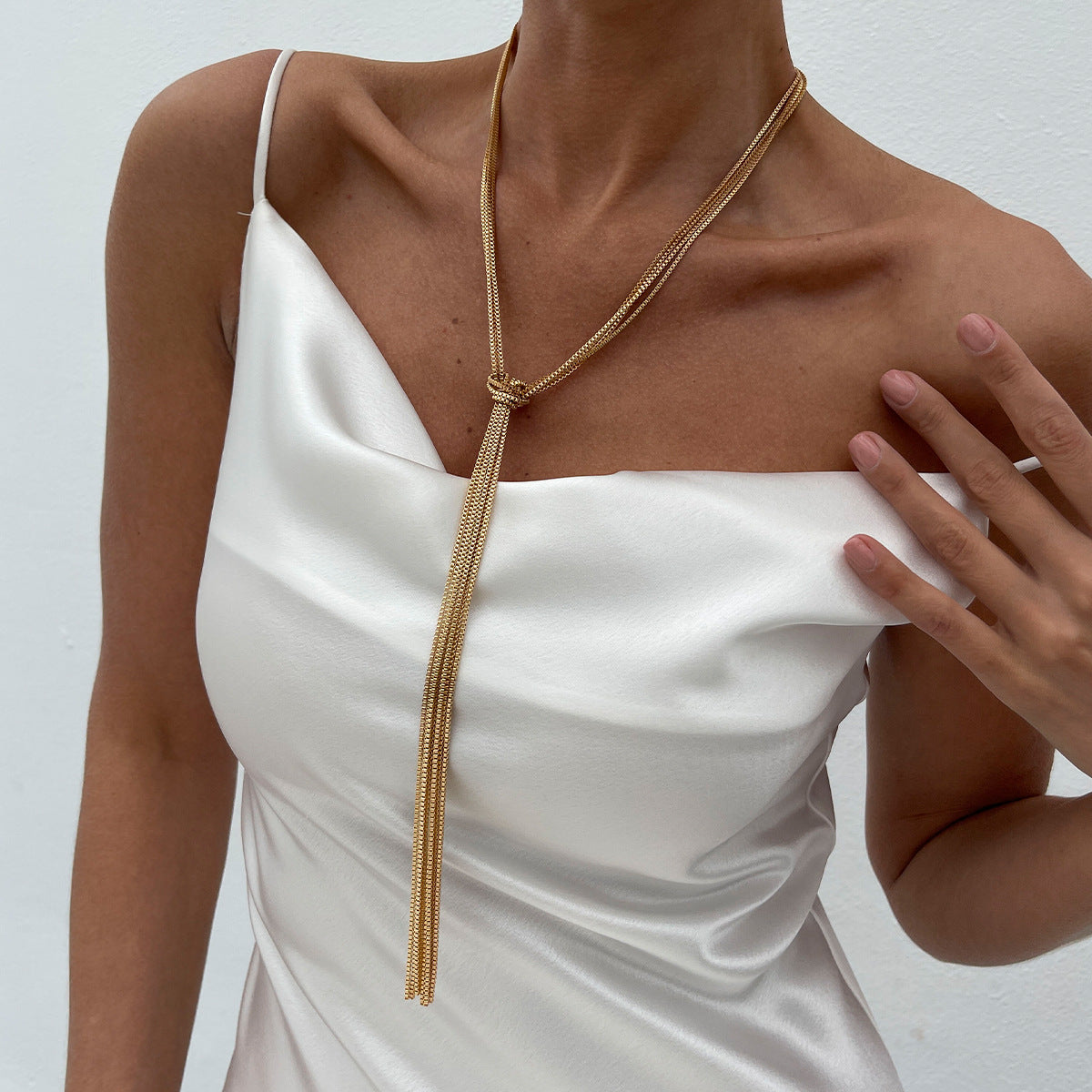 Planderful Vienna Verve Necklace – Fashionable Multi-Layer Y-Shaped Design