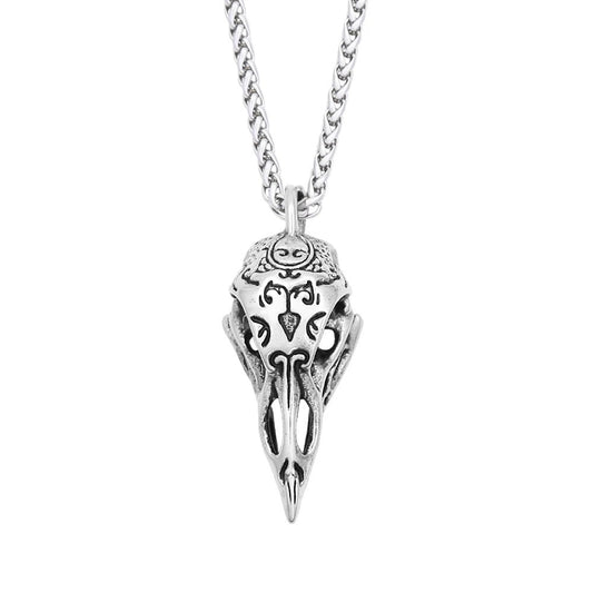 Punk Skull Viking Stainless Steel Pendant Necklace