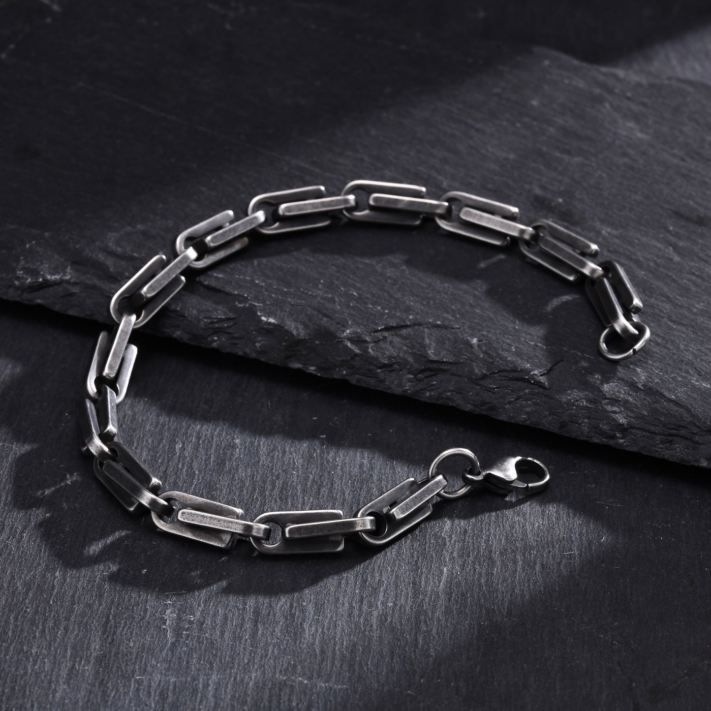 Hip Hop Stainless Steel Handmade Chain Bracelet for Men