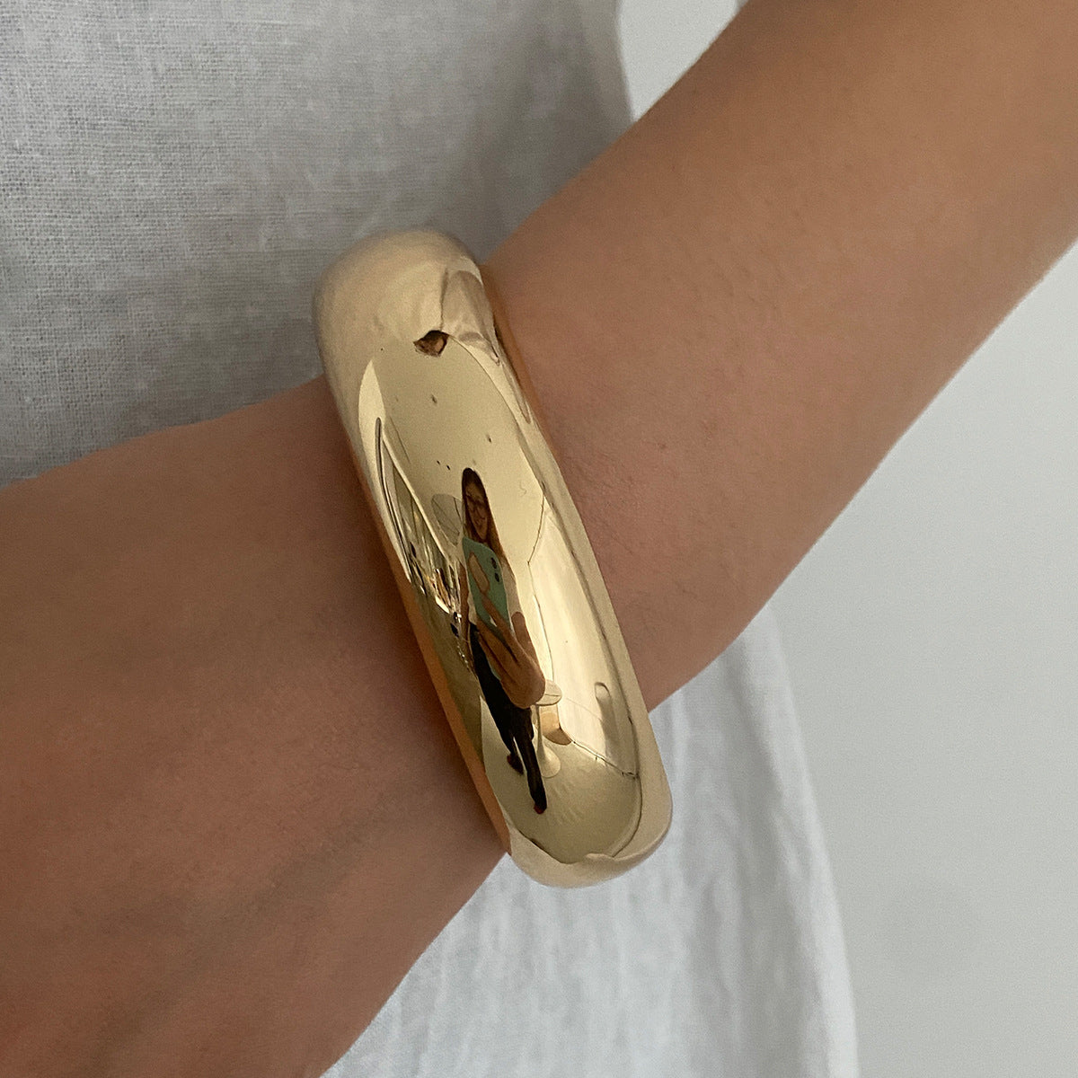 Retro Maillard Style Bracelet Cold Metal Smudge Bracelet