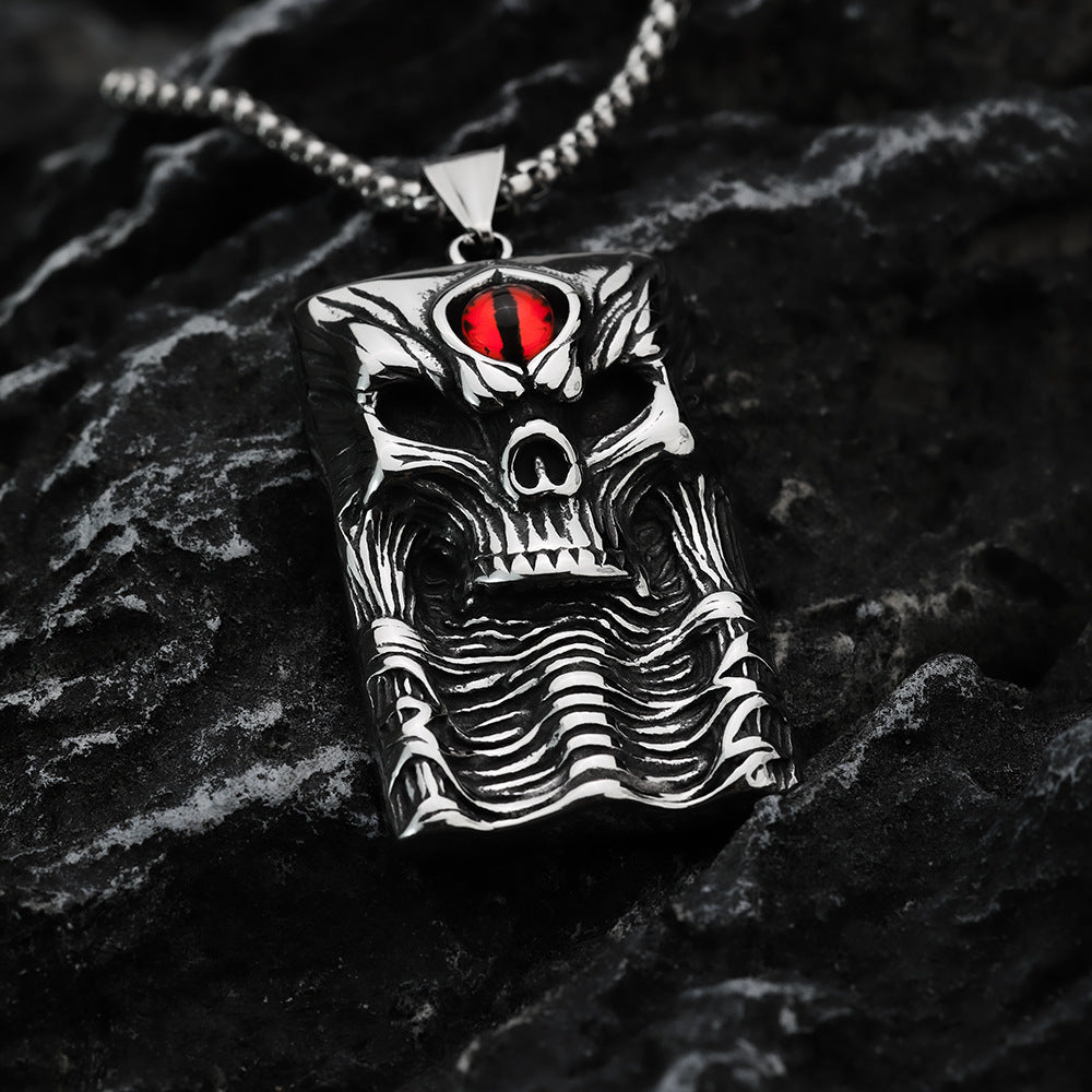 European And American Retro Men's Stainless Steel Pendant Necklace