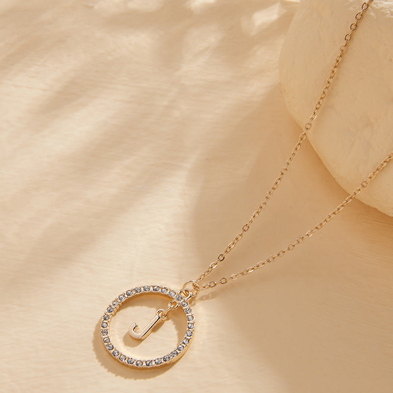 Elegant Letter Necklace with a Touch of Vienna Glamour