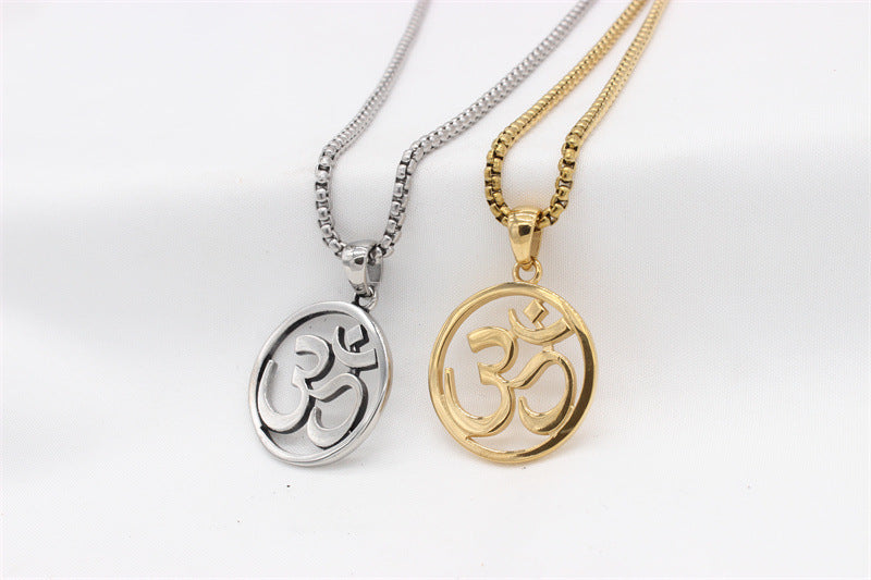 Planderful European And American Religious Symbols Pendant Titanium Steel Unisex Protection Statement Jewelry