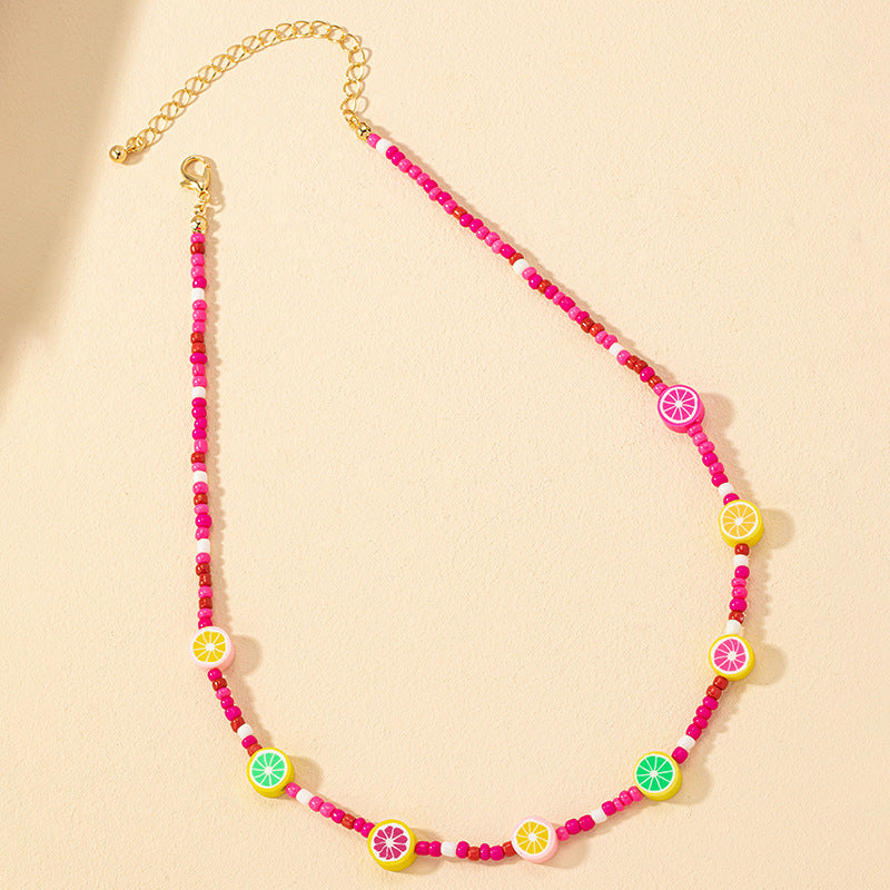 Colorful Handcrafted Beaded Necklace with a European Twist