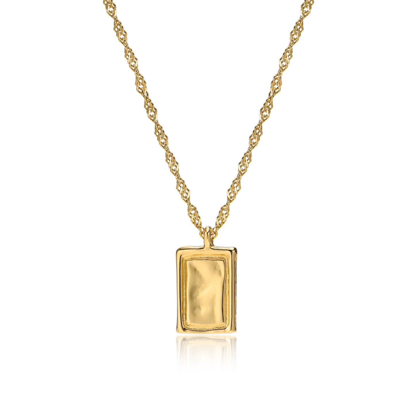 Stainless Steel 18K Gold Geometric Irregular Necklace Jewelry