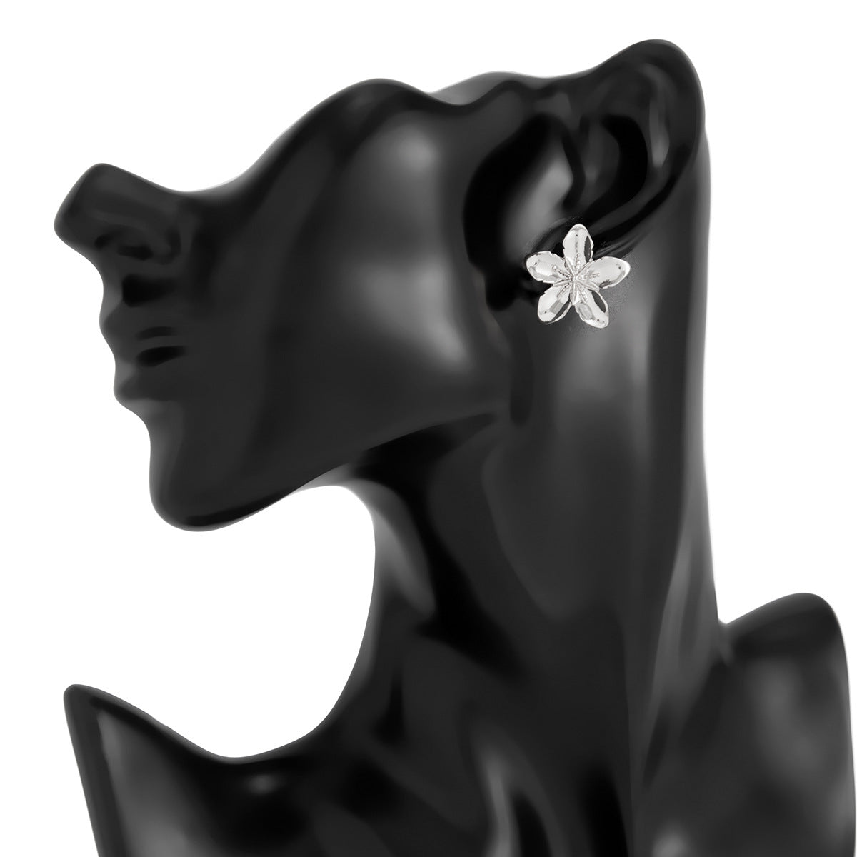 Planderful Vienna Verve Five Petal Flower Stud Earrings Set Chic Versatile Jewelry for Women