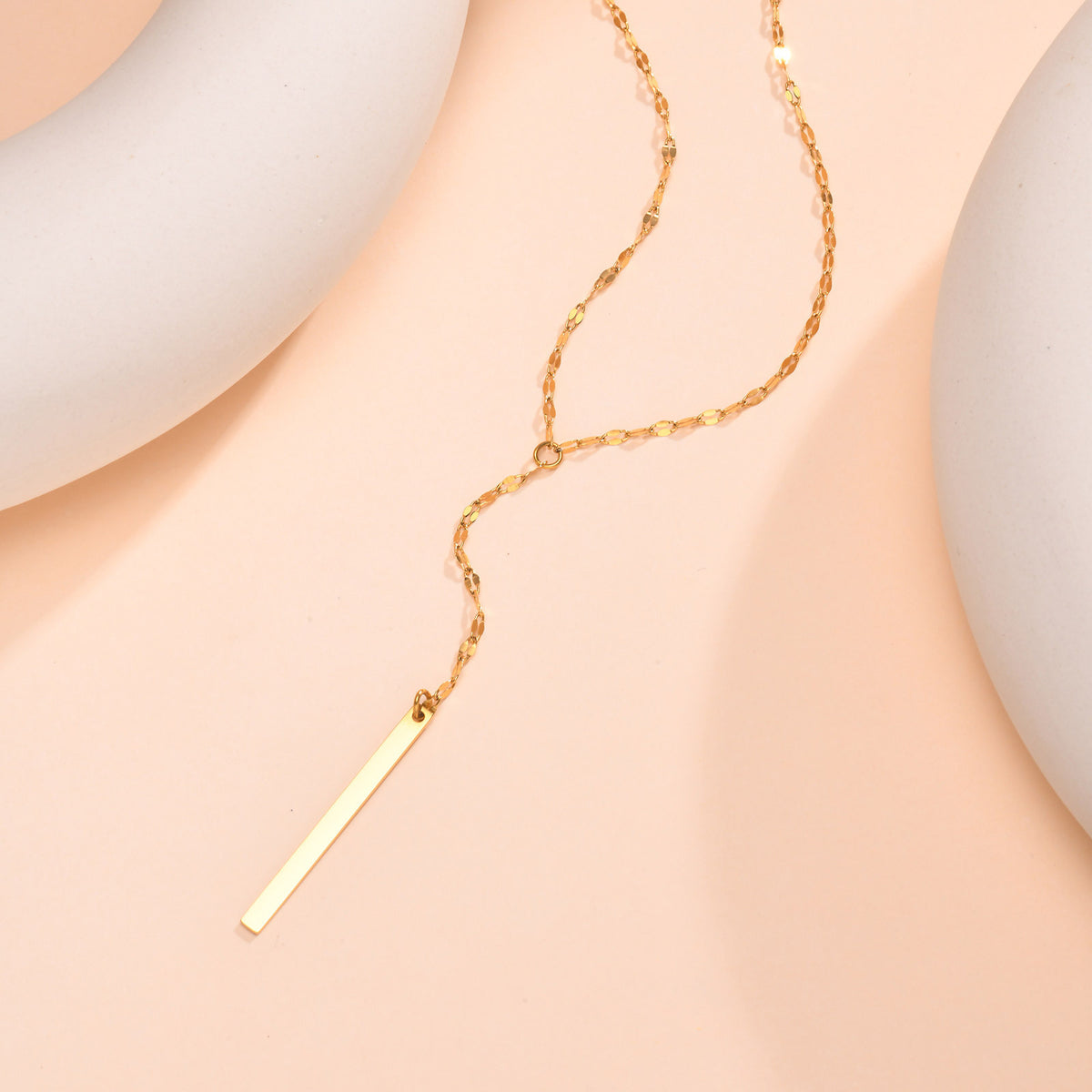 A Variety Of Y-Shaped Necklace – Women's Gold Imitation Pearl Tassel Stacked With Style