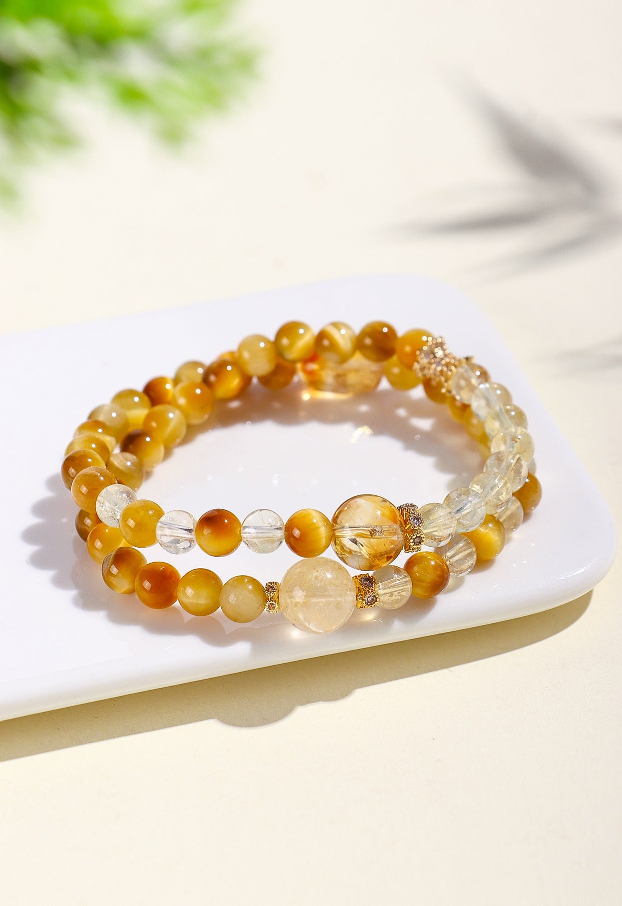 Planderful Fortune's Favor Bracelet – Elegant Double Circle Design with Lucky Crystals