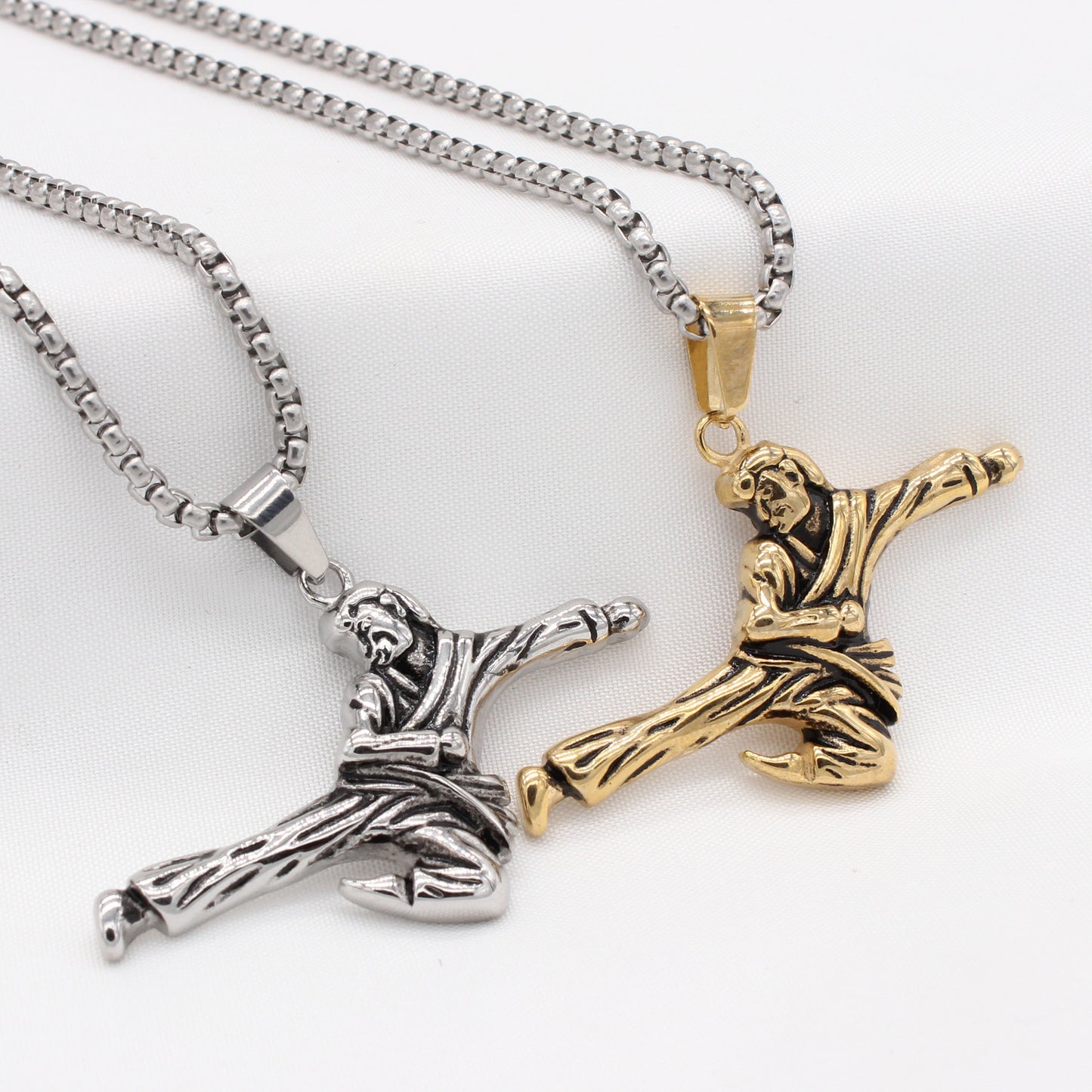 Bruce Lee Kung Fu Pendant Titanium Steel For Men Unisex Durable Protection Statement Planderful