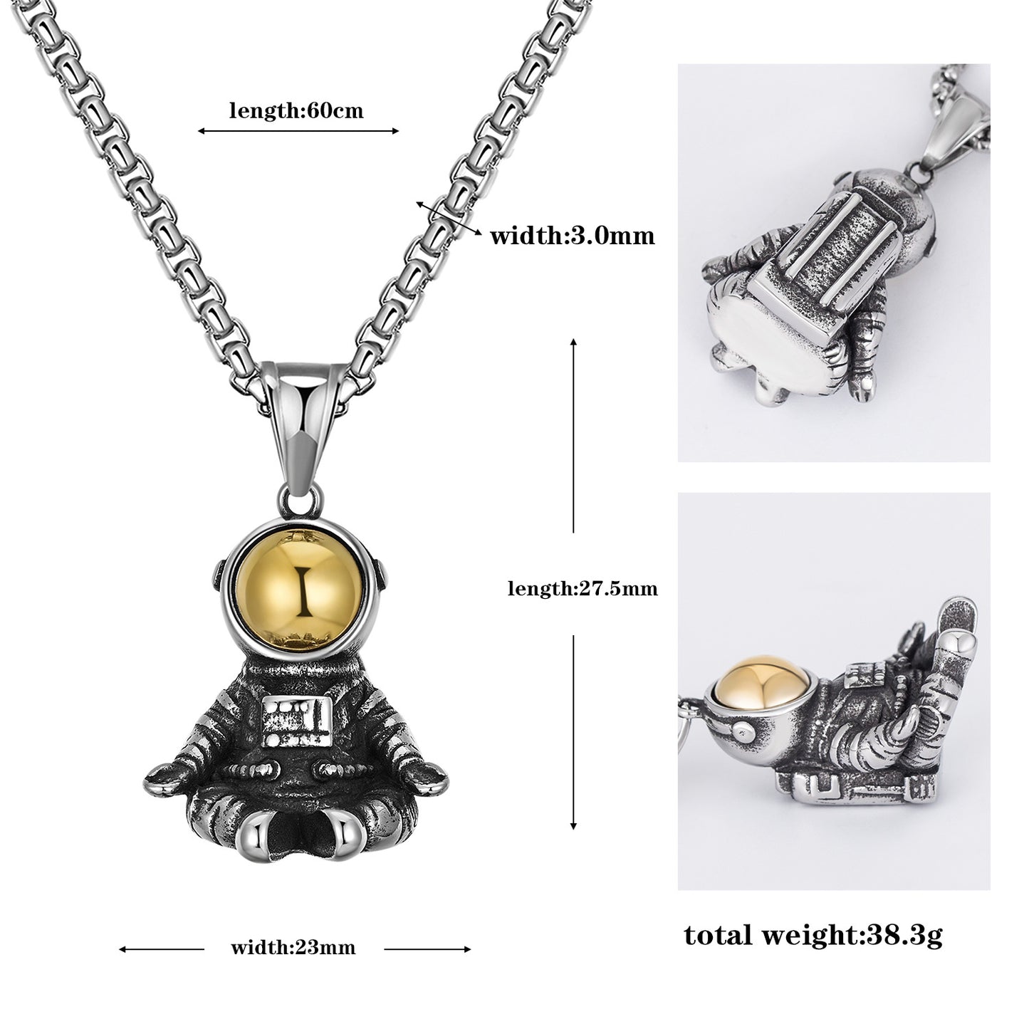 Titanium Steel Necklace – Statement Hip-Hop Edition