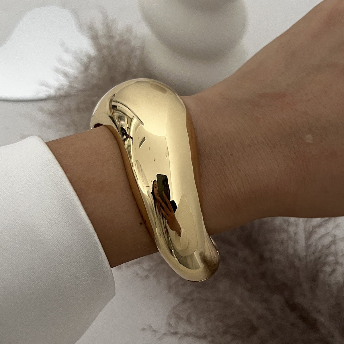Industrial Style Exaggerated Heavy Industry Statement Bracelet For Women By Planderful Vienna Verve