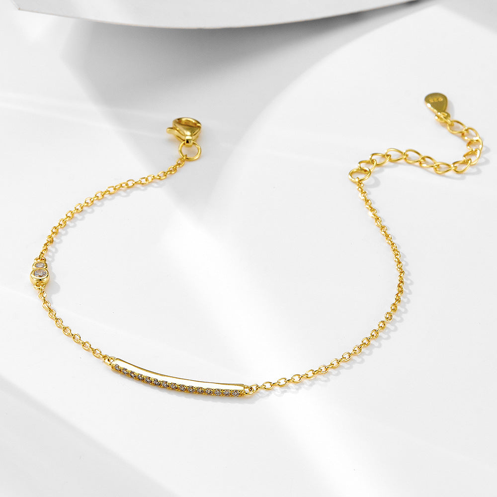 S925 Sterling Silver Bracelet Chain And Silver