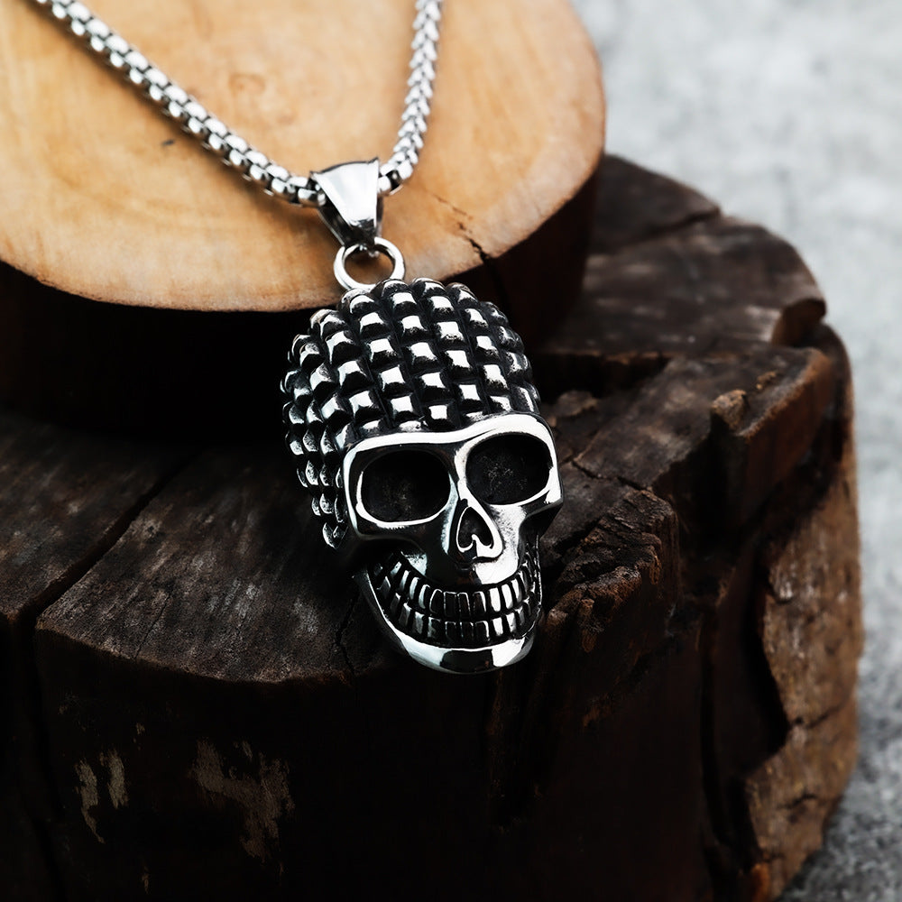 Vintage Skull Stainless Steel Men's Pendant Necklace