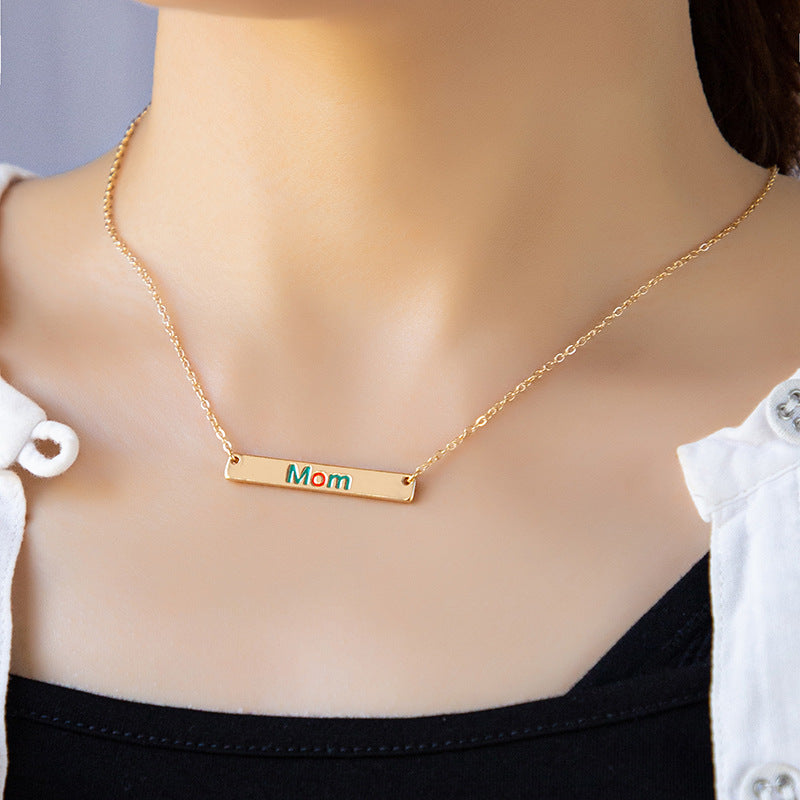 Stylish Letter Necklace with Niche Design for Trendy Women