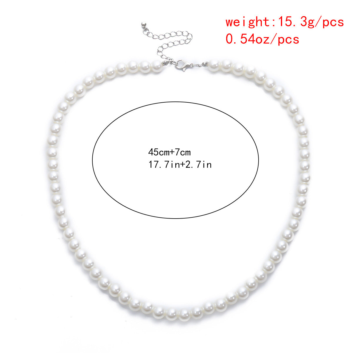 Planderful Vienna Verve Collarbone Necklace Imitation Pearl Beaded DIY Statement Jewelry For Women