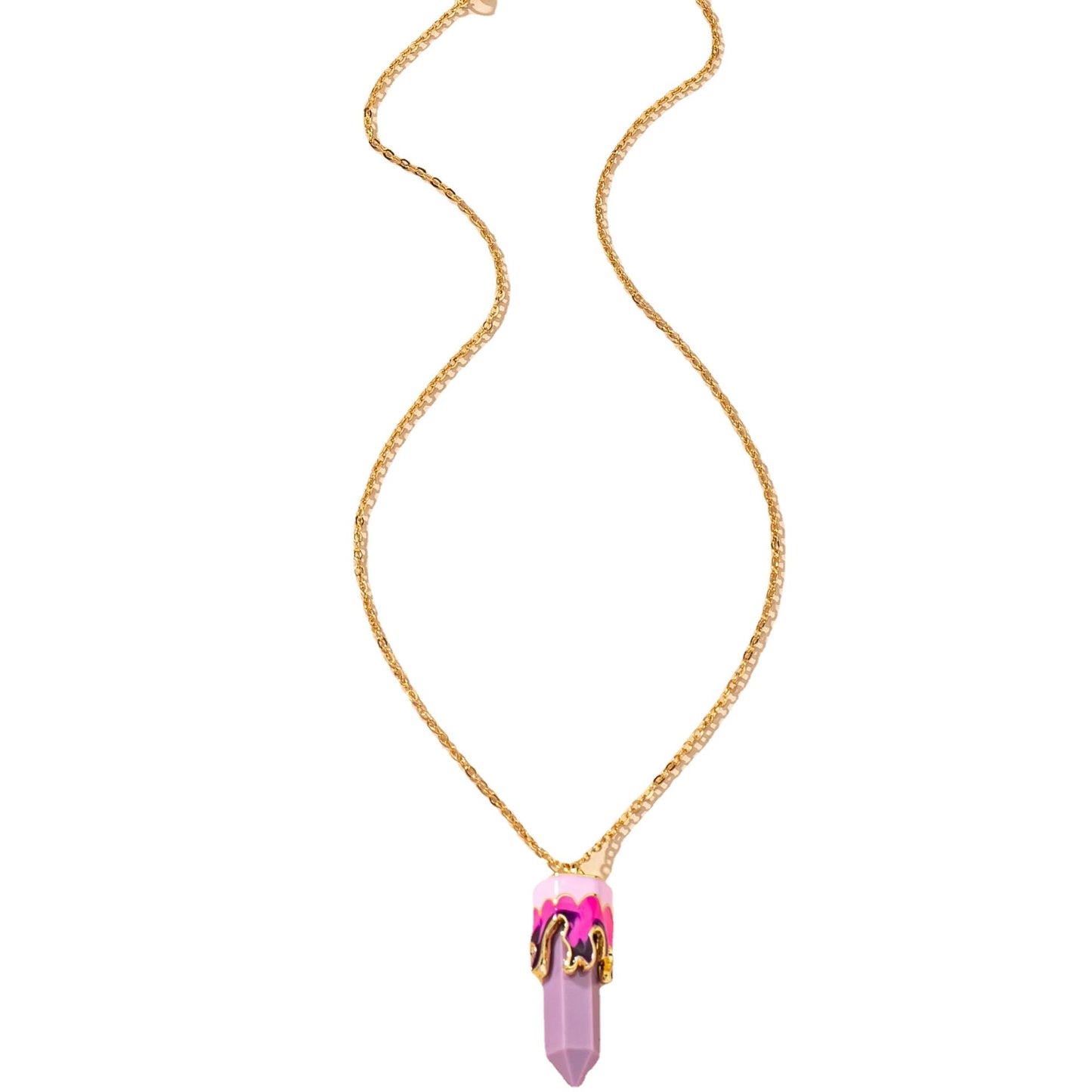 Fiery Glazed Pendant Necklace - Trendy European & American Design