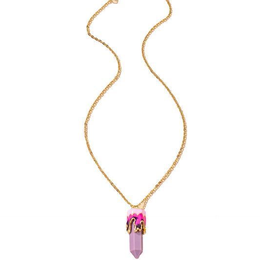 Fiery Glazed Pendant Necklace - Trendy European & American Design