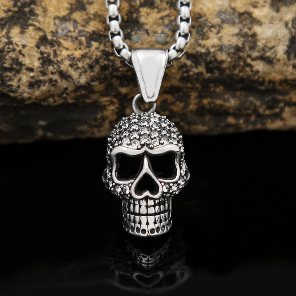 Punk Skull Stainless Steel Men's Ring