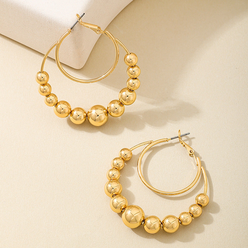 Planderful Vienna Verve Earrings – Fashionable Double Large Circle Design