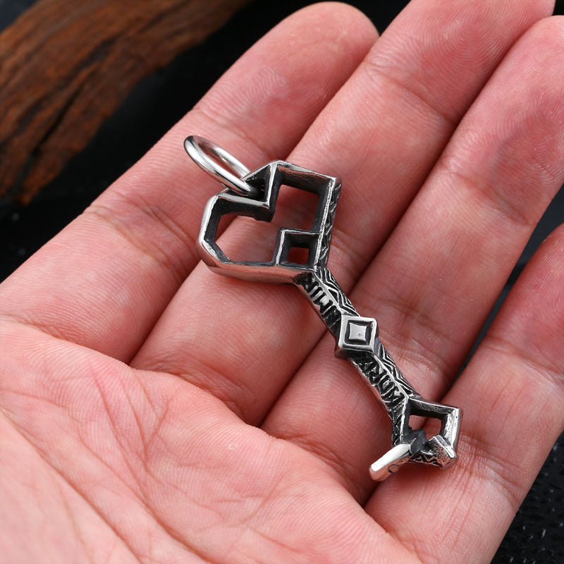 Titanium Steel Hexagram Pendant – Stainless Steel Casting Necklace