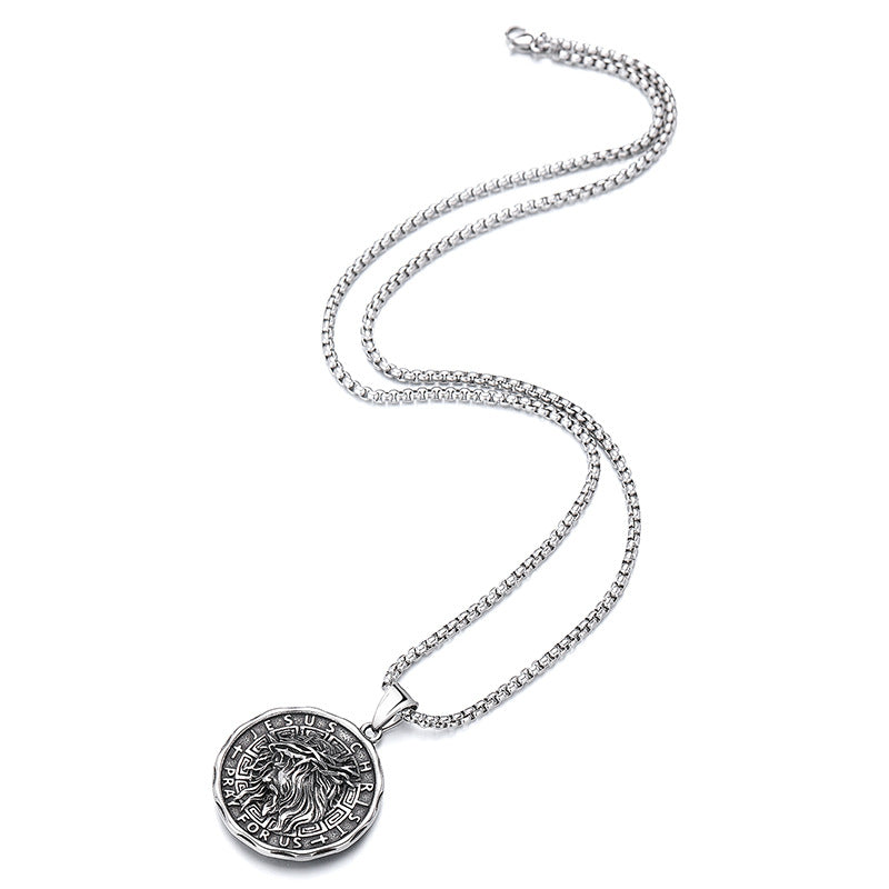 Steel Necklace - Statement Mens Hip Hop Pendant