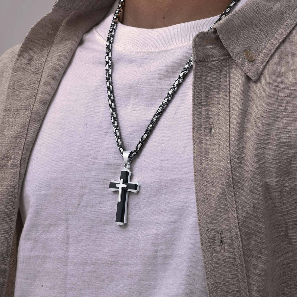Layered Cross Jewelry — Necklaces & Bracelets