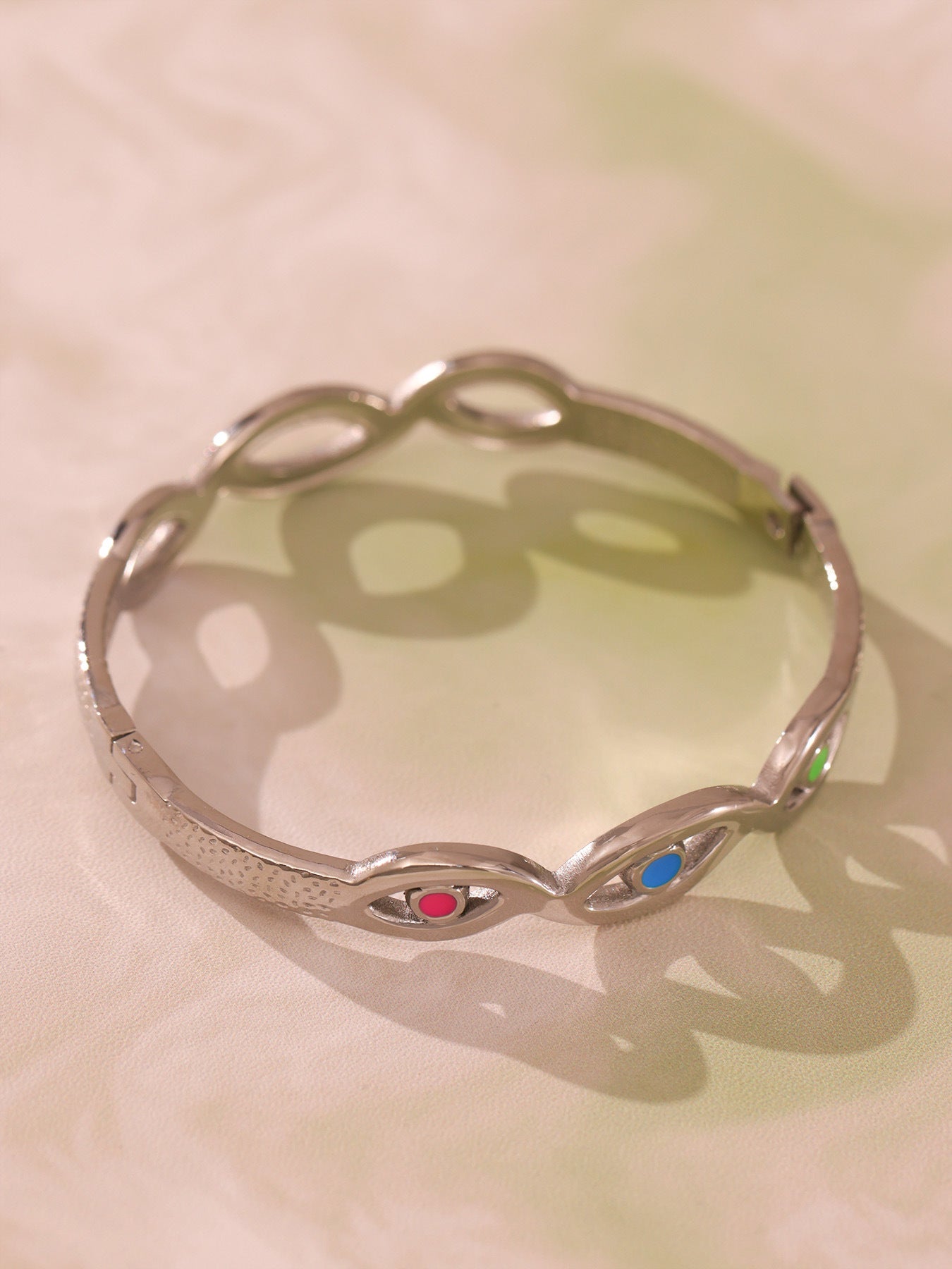 Planderful Dopamine Drip Devils Eye Bracelet Ring Set Women