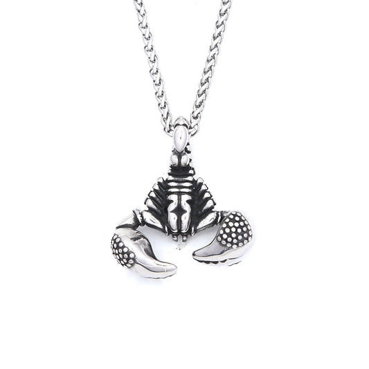 Punk Scorpion Stainless Steel Men's Pendant Necklace