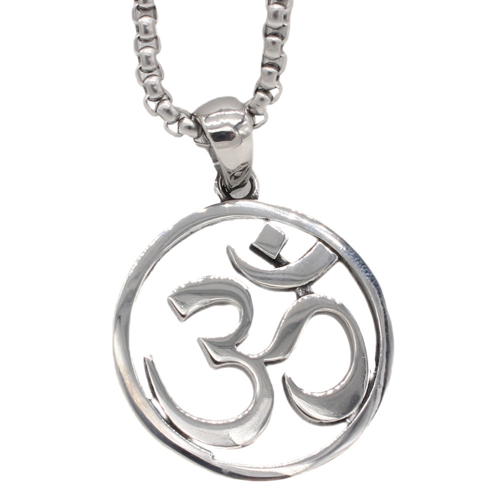 Planderful European And American Religious Symbols Pendant Titanium Steel Unisex Protection Statement Jewelry