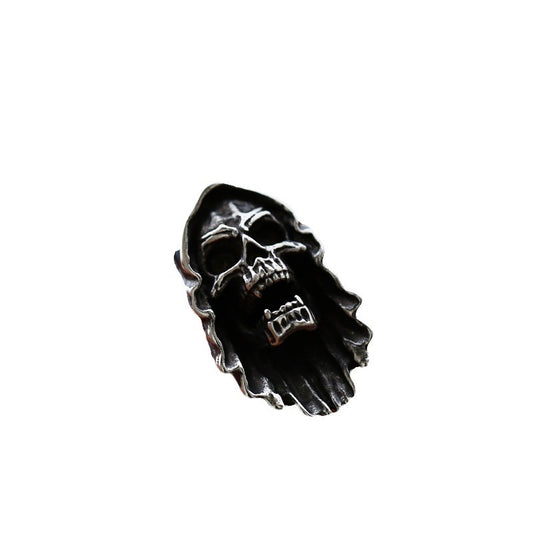 Retro Punk Skull Pendant in Titanium Steel - European and American Style Men's Jewelry